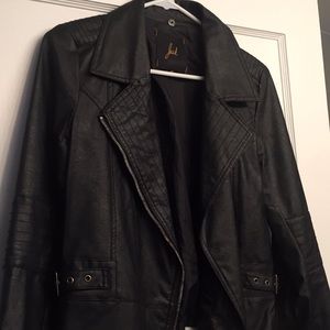 Black Vegan Leather Jacket